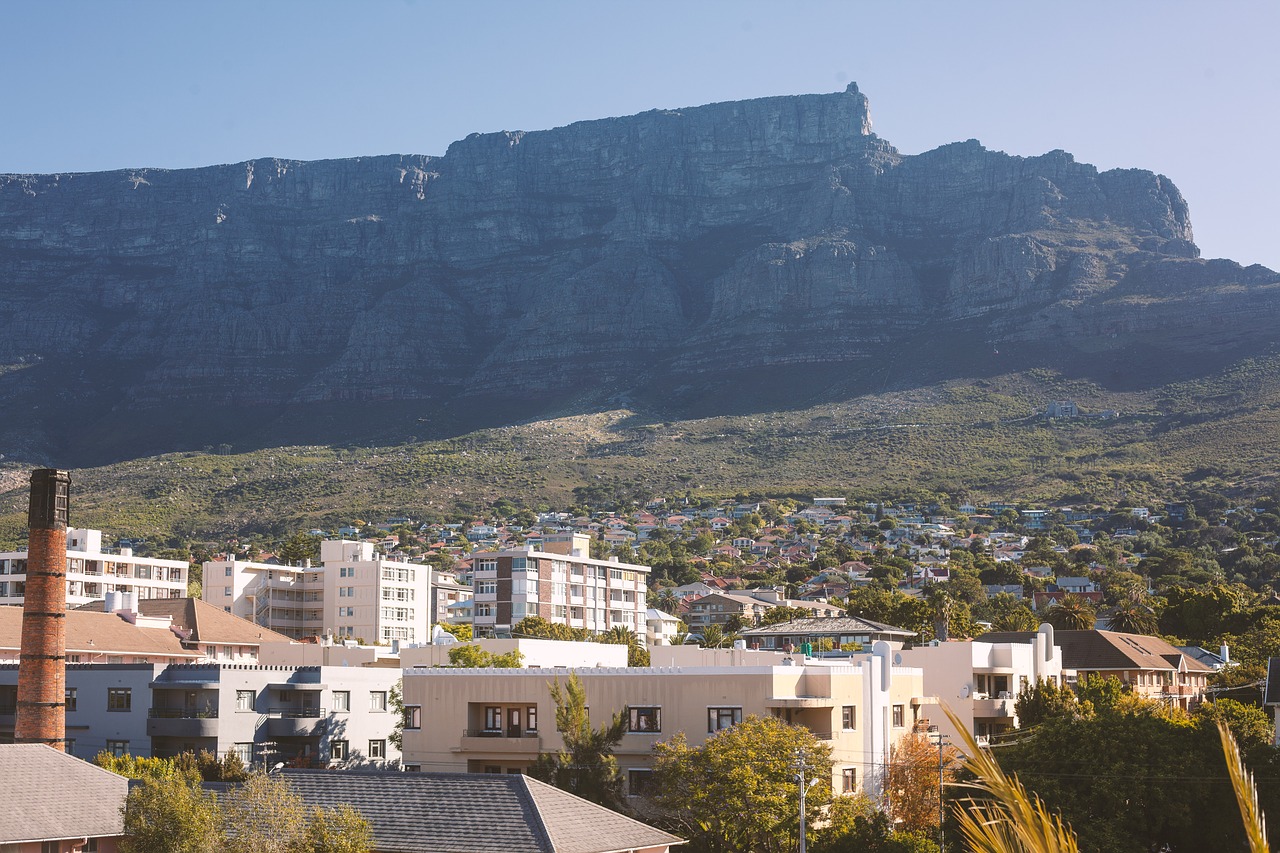 table mountain  cape coast  south africa free photo