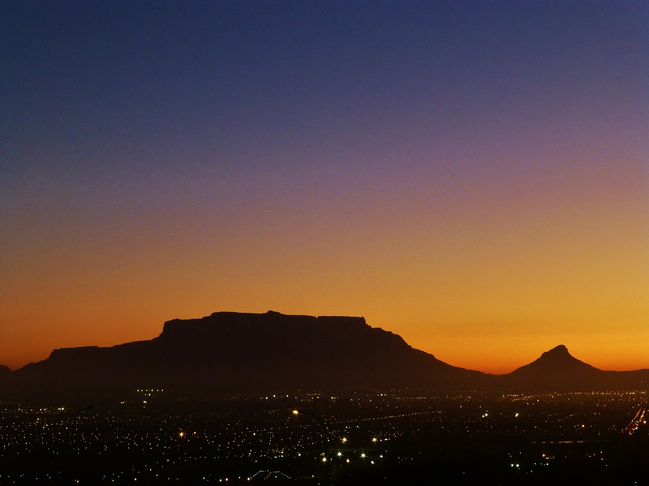 table mountain cape town south africa free photo