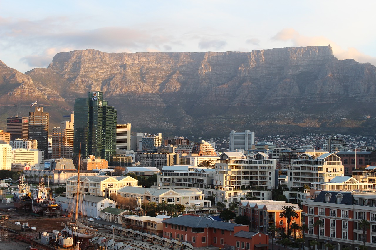 table mountain cape town south africa free photo