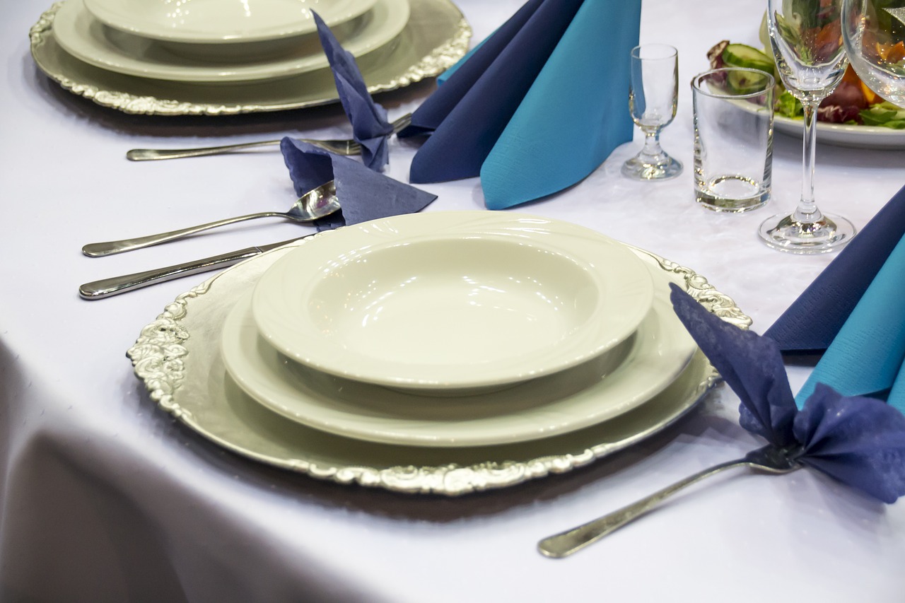 table setting cutlery catering free photo