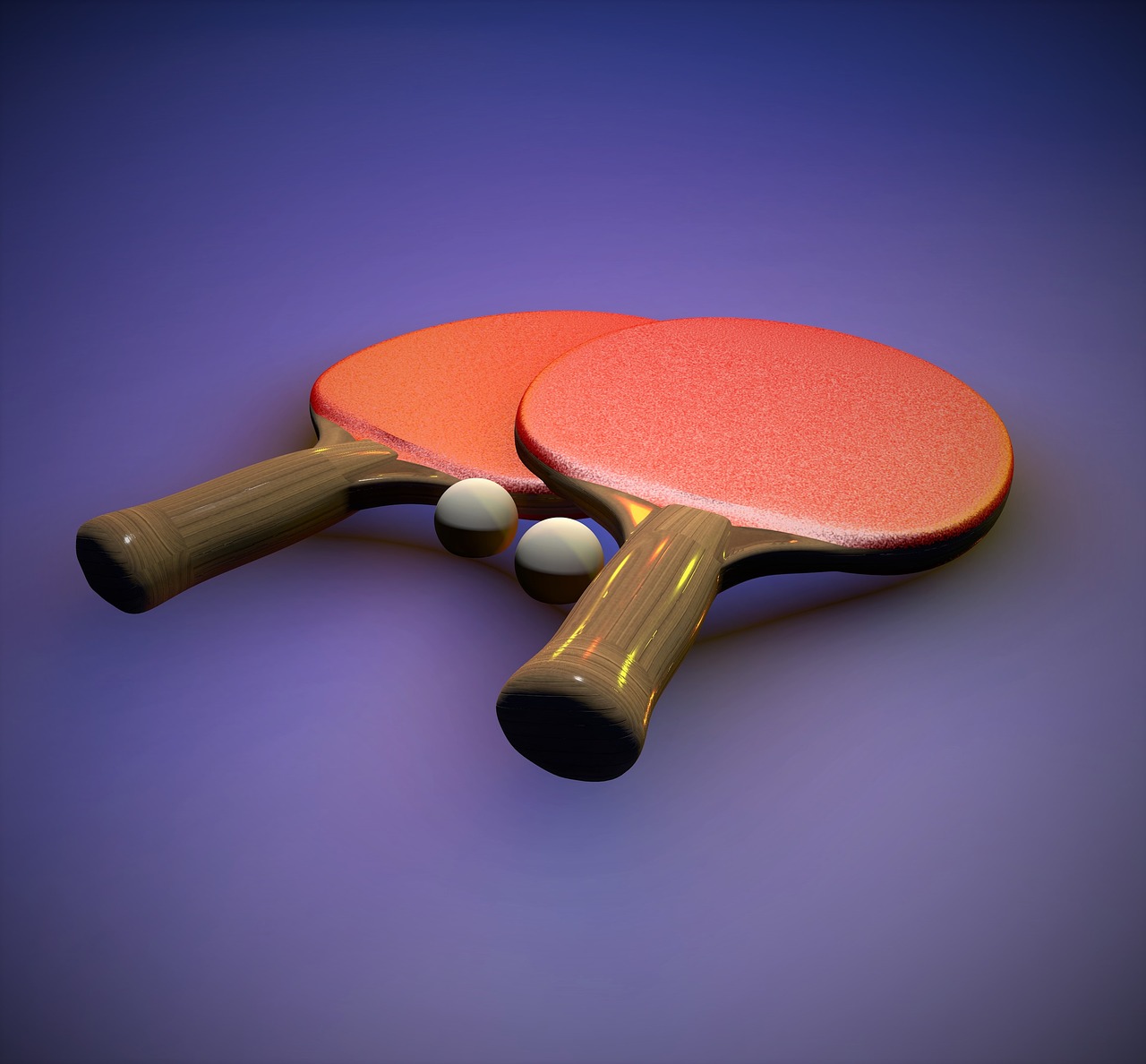 table tennis ping-pong bat free photo
