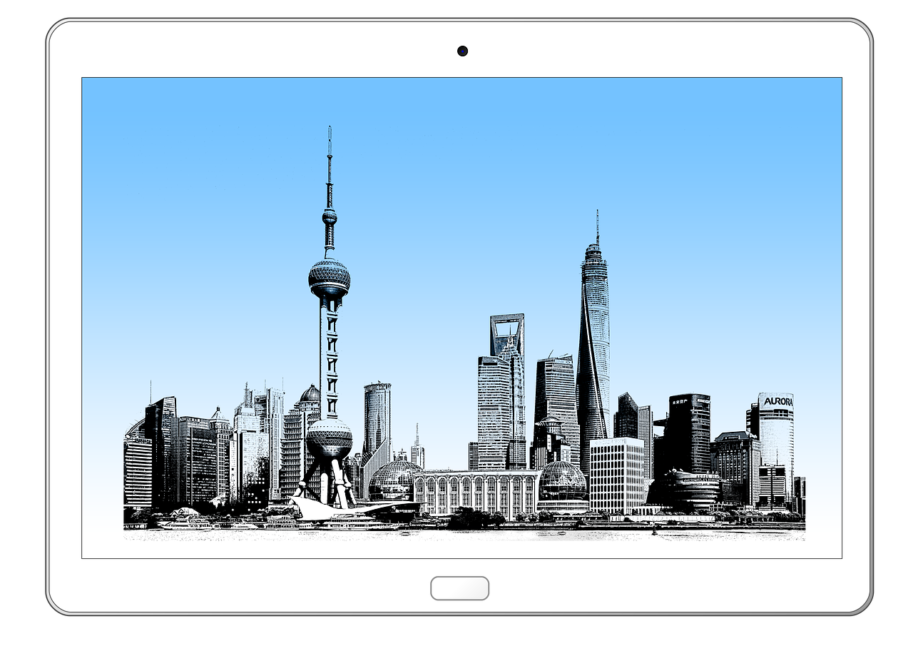 tablet technology shanghai free photo