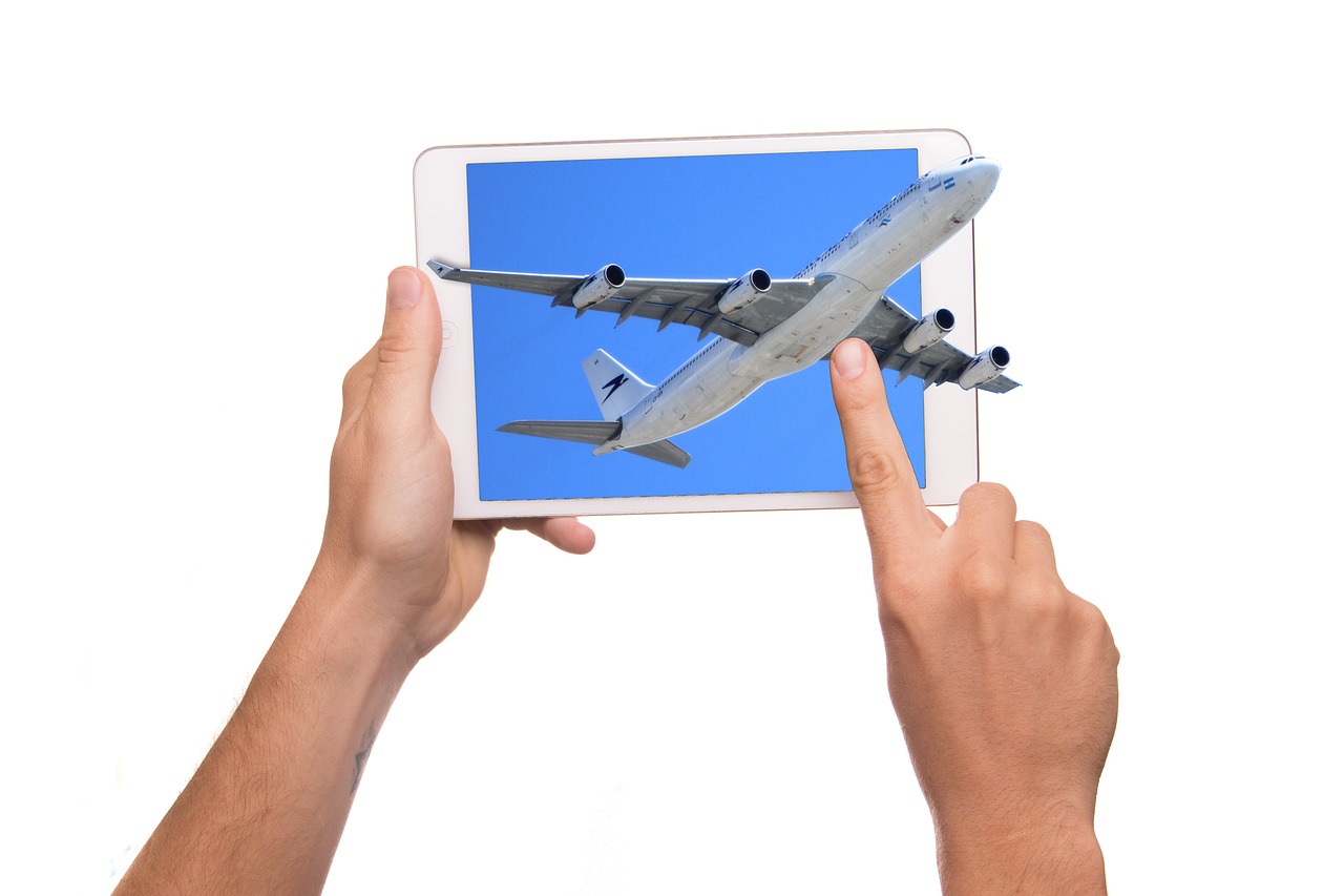 tablet 3d aircraft free photo