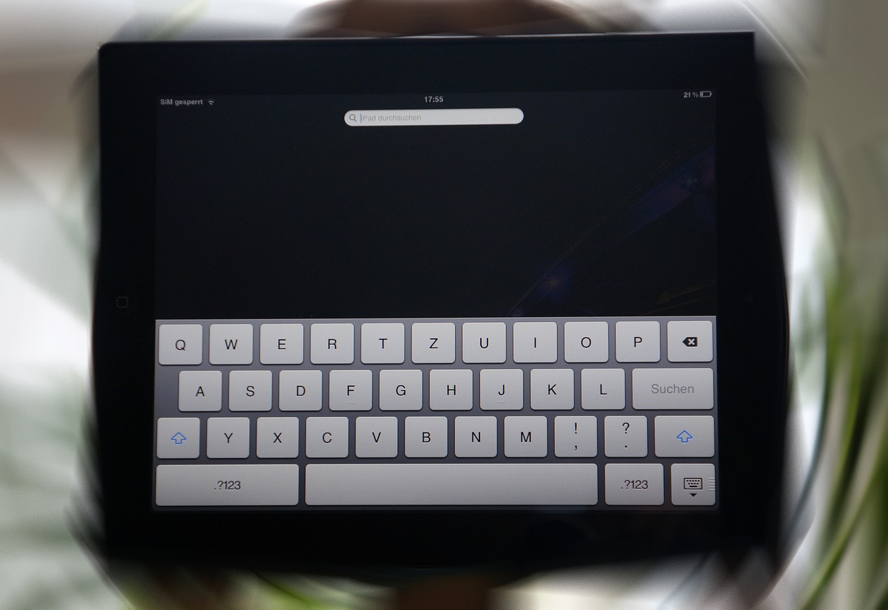tablet keyboard digital free photo