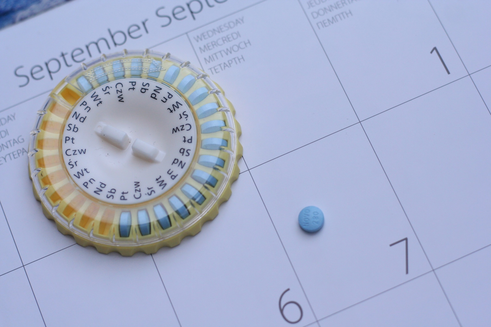 tablets contraception calendar free photo
