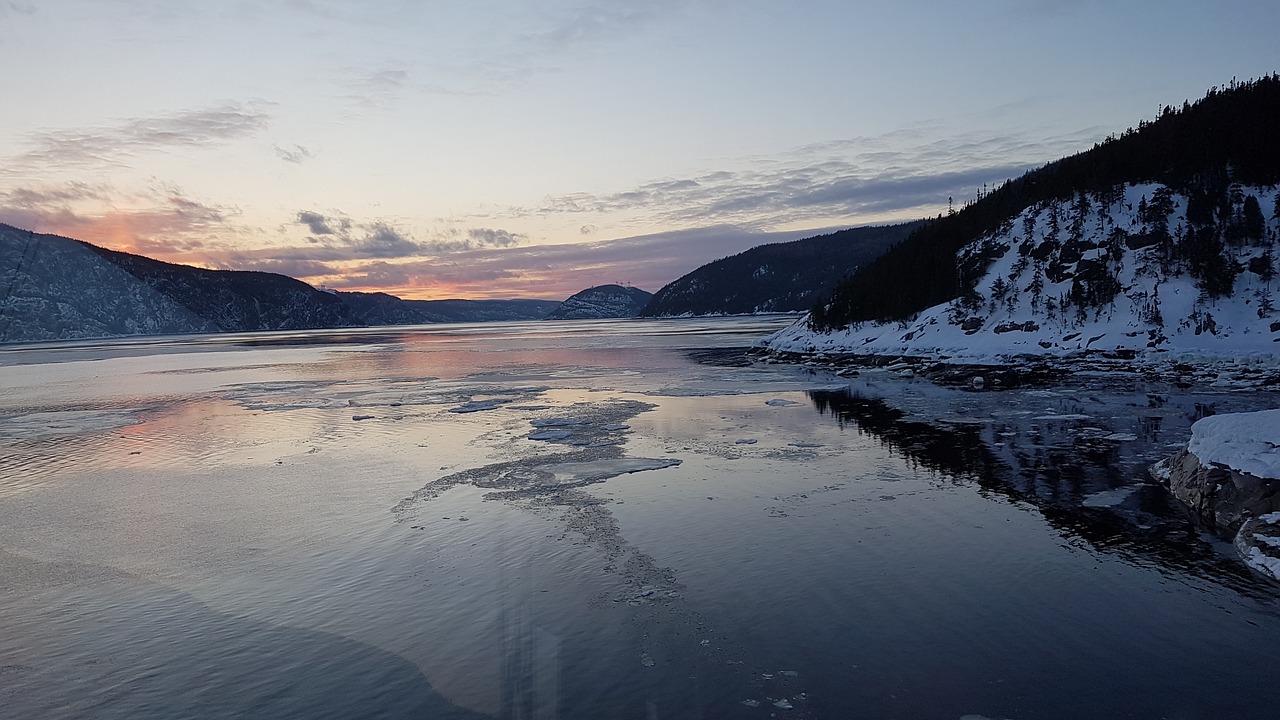 Tadoussac, fjord, water, night, winter - free image from needpix.com