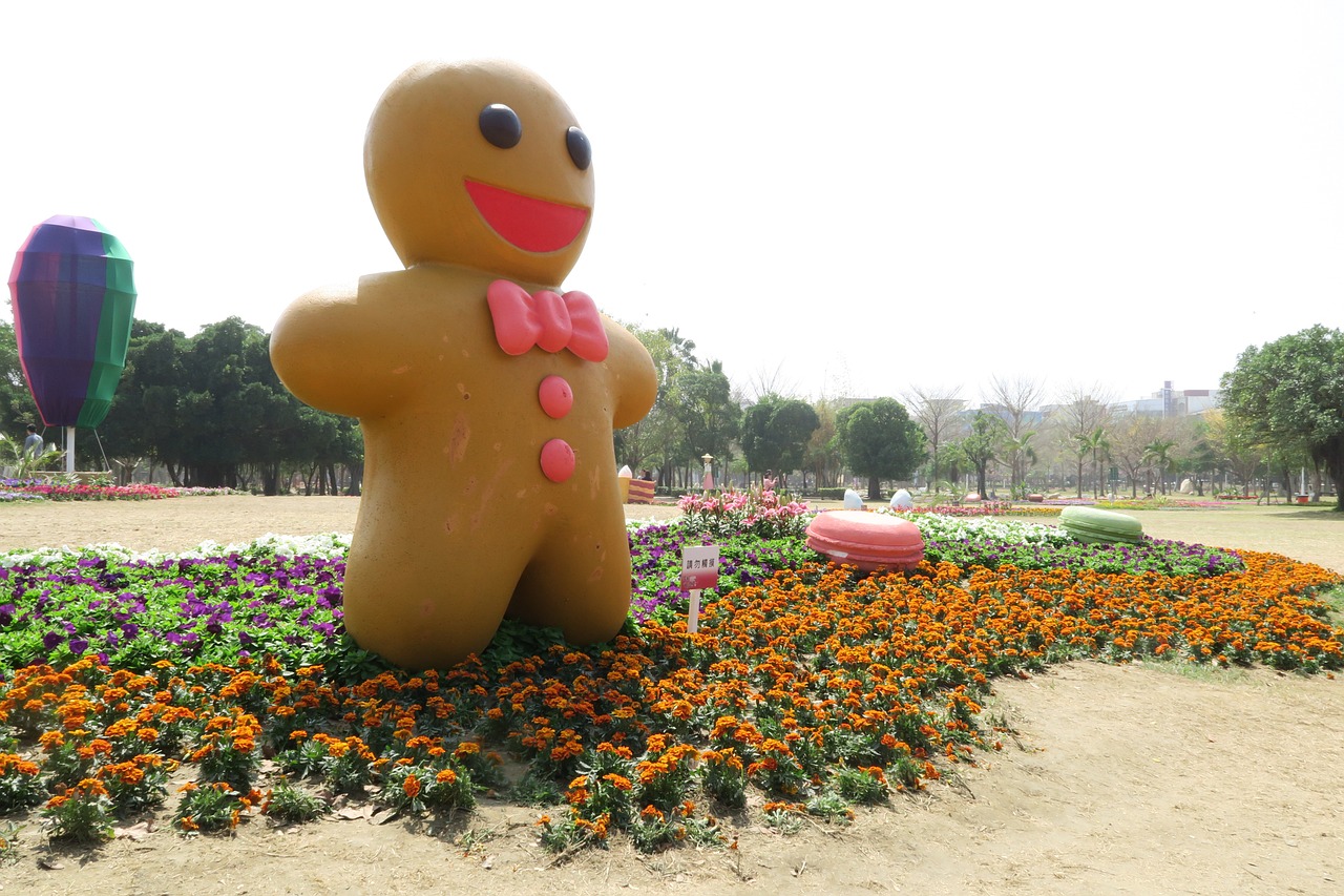 tainan's flowers offering ginger 餅 people duckweed farm park free photo