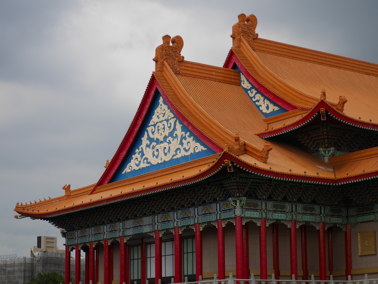 taipei roof traditional free photo