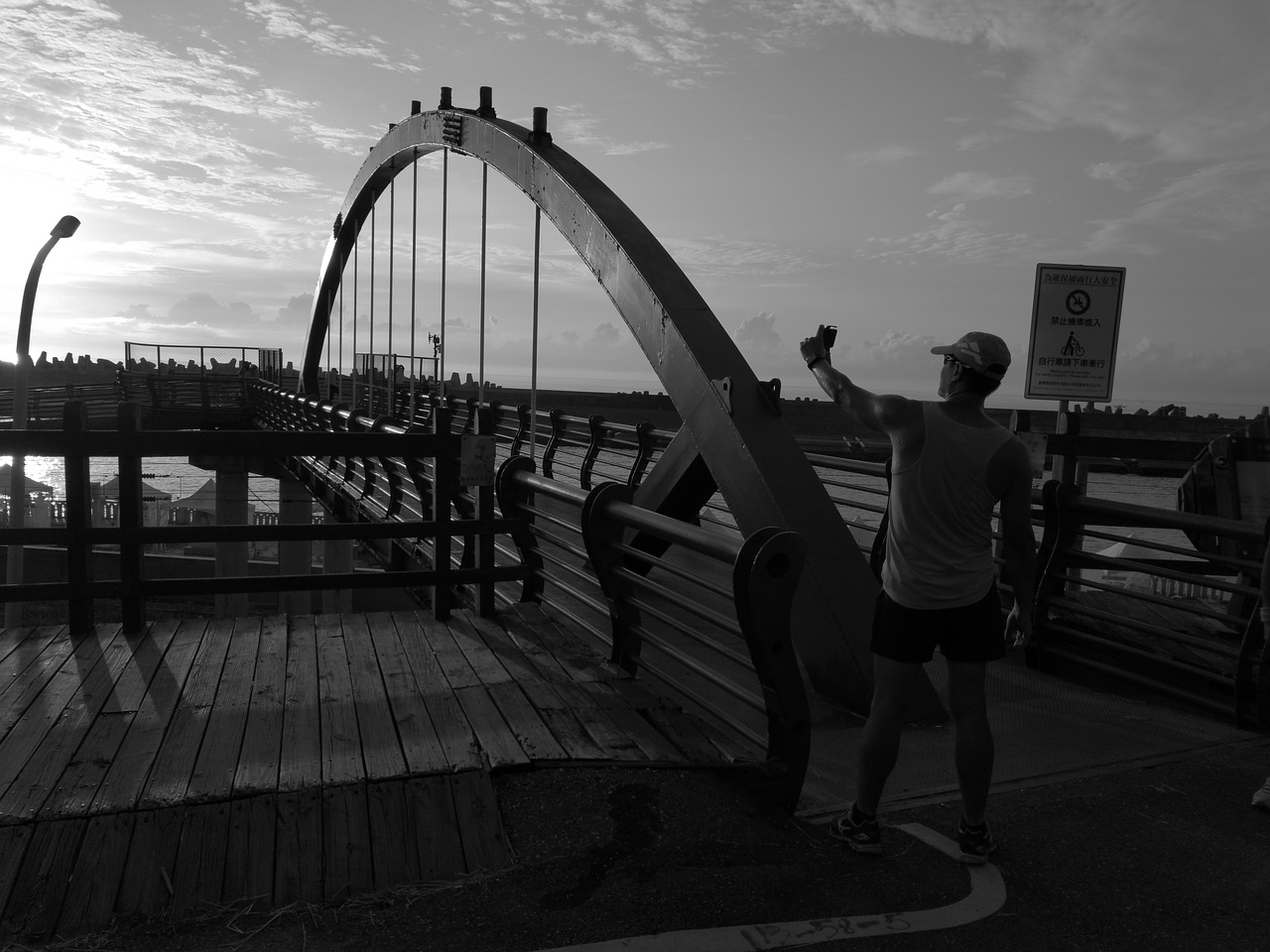 taiwan hualien port bridge free photo