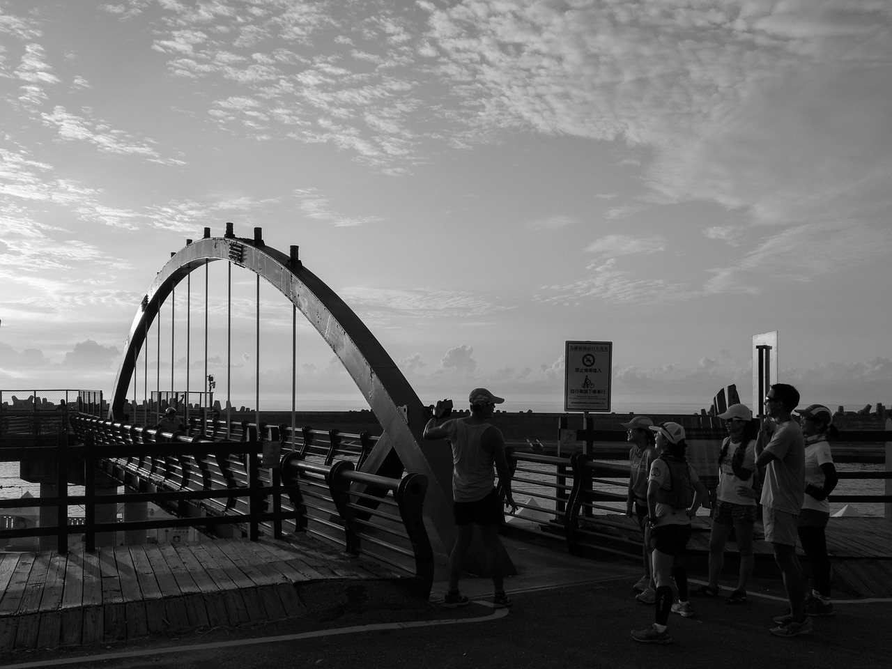 taiwan hualien port bridge free photo