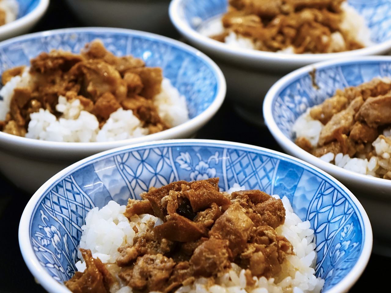 taiwanese cuisine 鲁肉饭 braised pork rice free photo