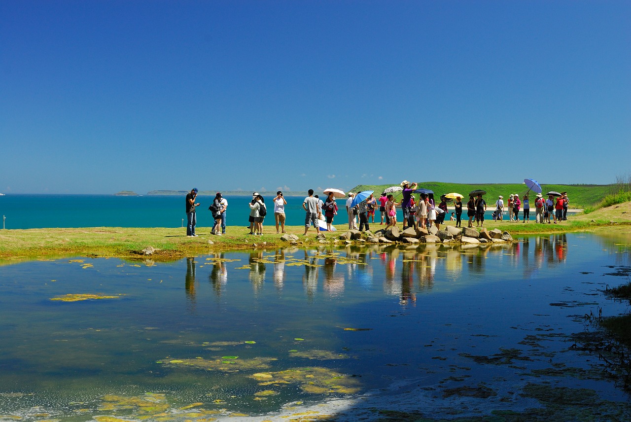 taiwan's penghu blue day landscape free photo