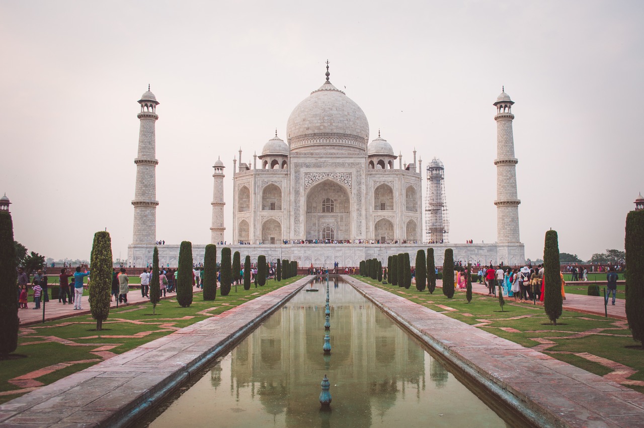 taj mahal india monument free photo