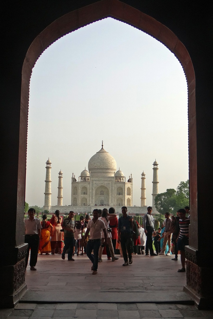 taj mahal unesco site world wonder free photo