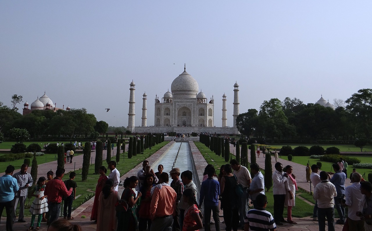 taj mahal unesco site world wonder free photo