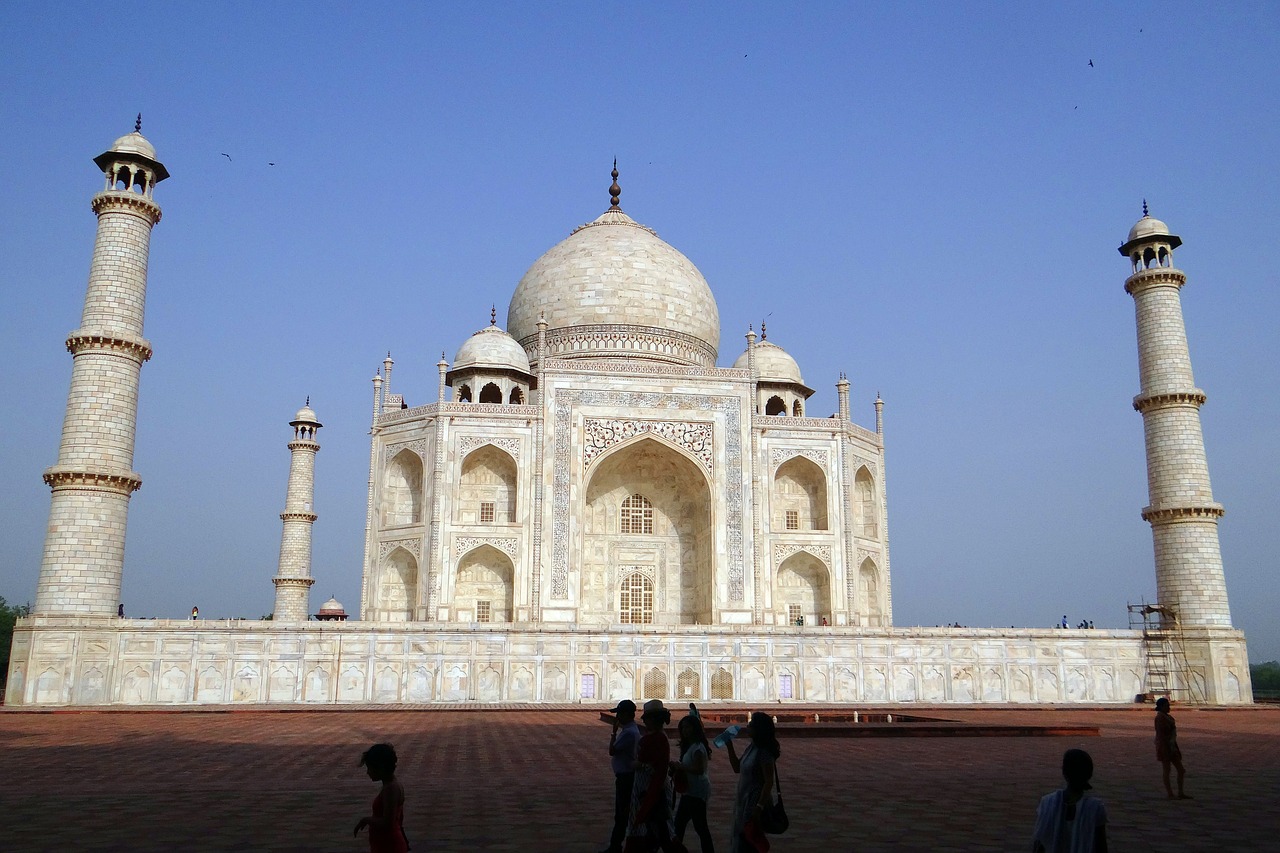 taj mahal unesco site world wonder free photo