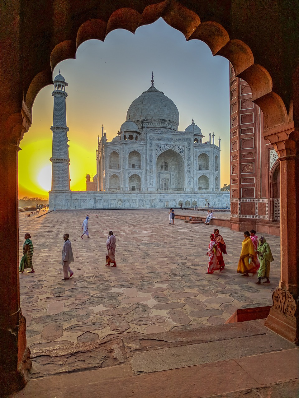 taj mahal  india  monument free photo