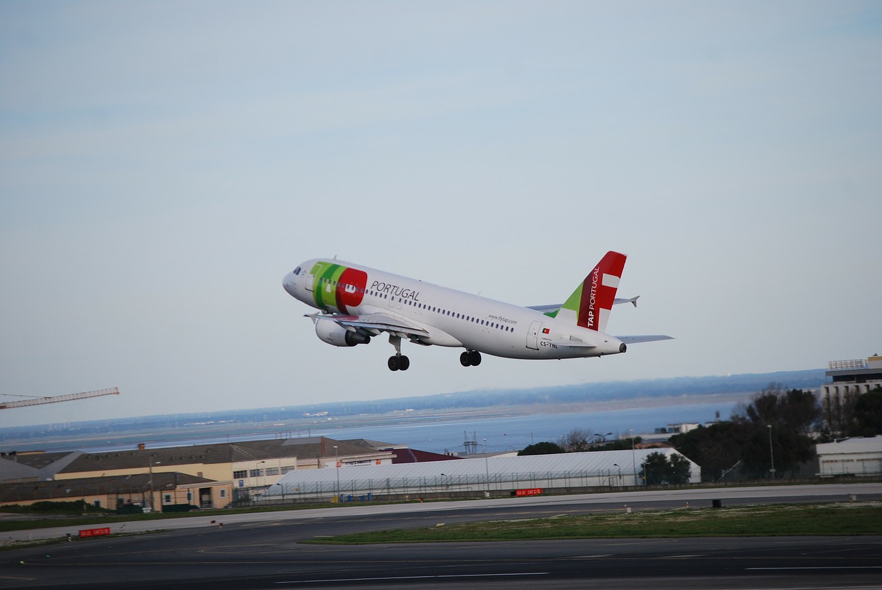 take-off airport portugal free photo