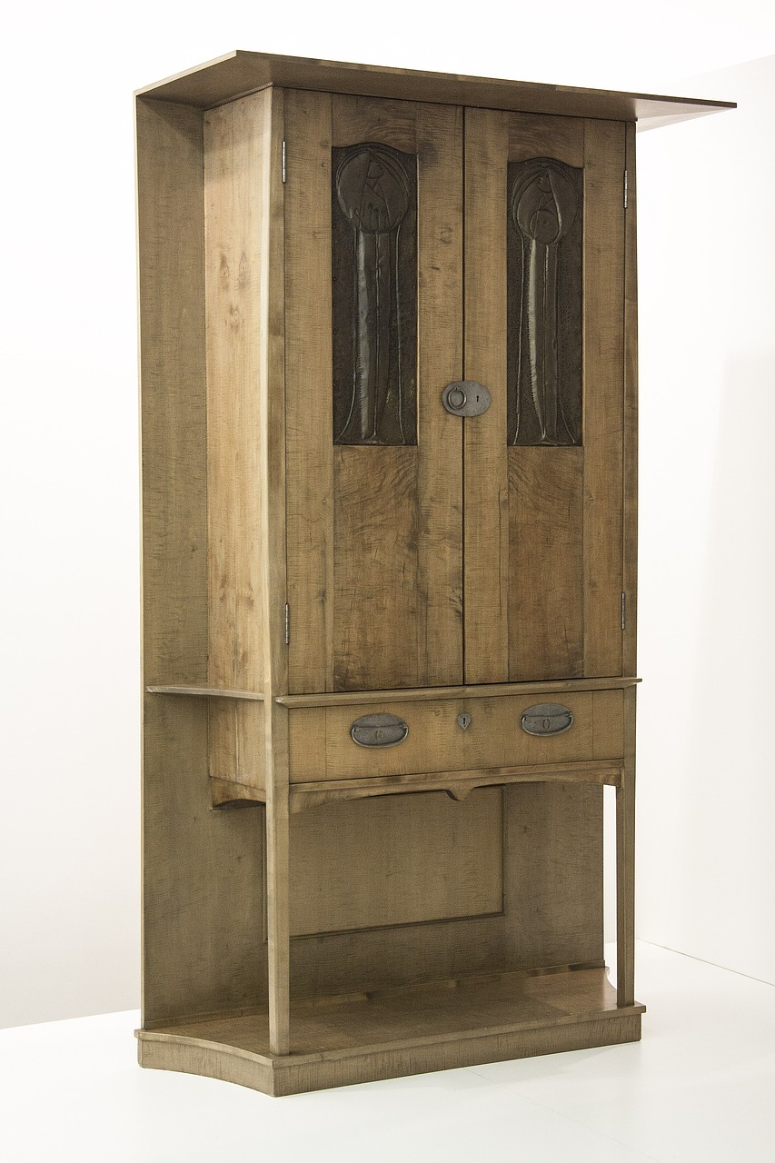 tall cabinet 1898 charles rennie mackintosh free photo