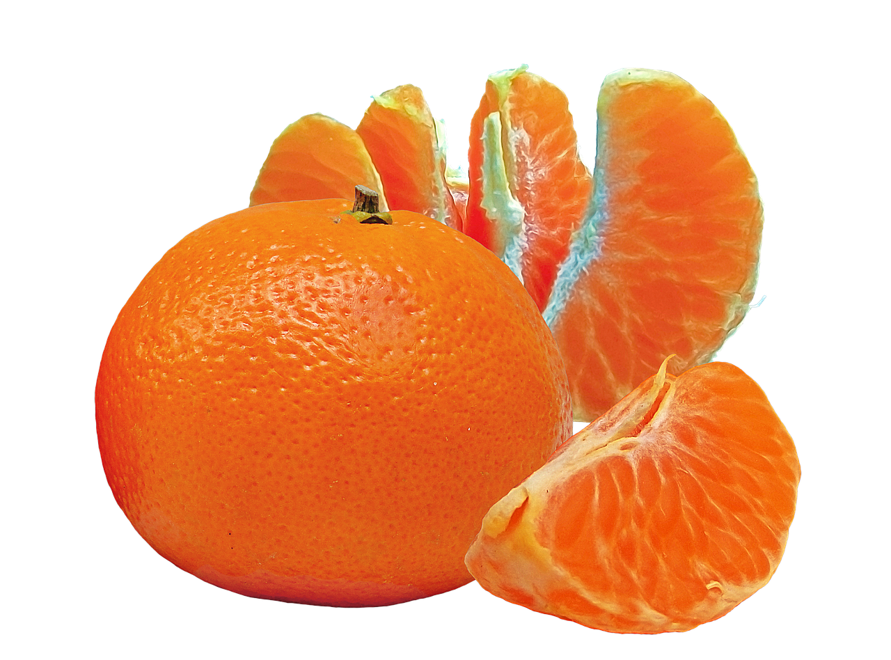 tangerine tangerine wedges fruit free photo