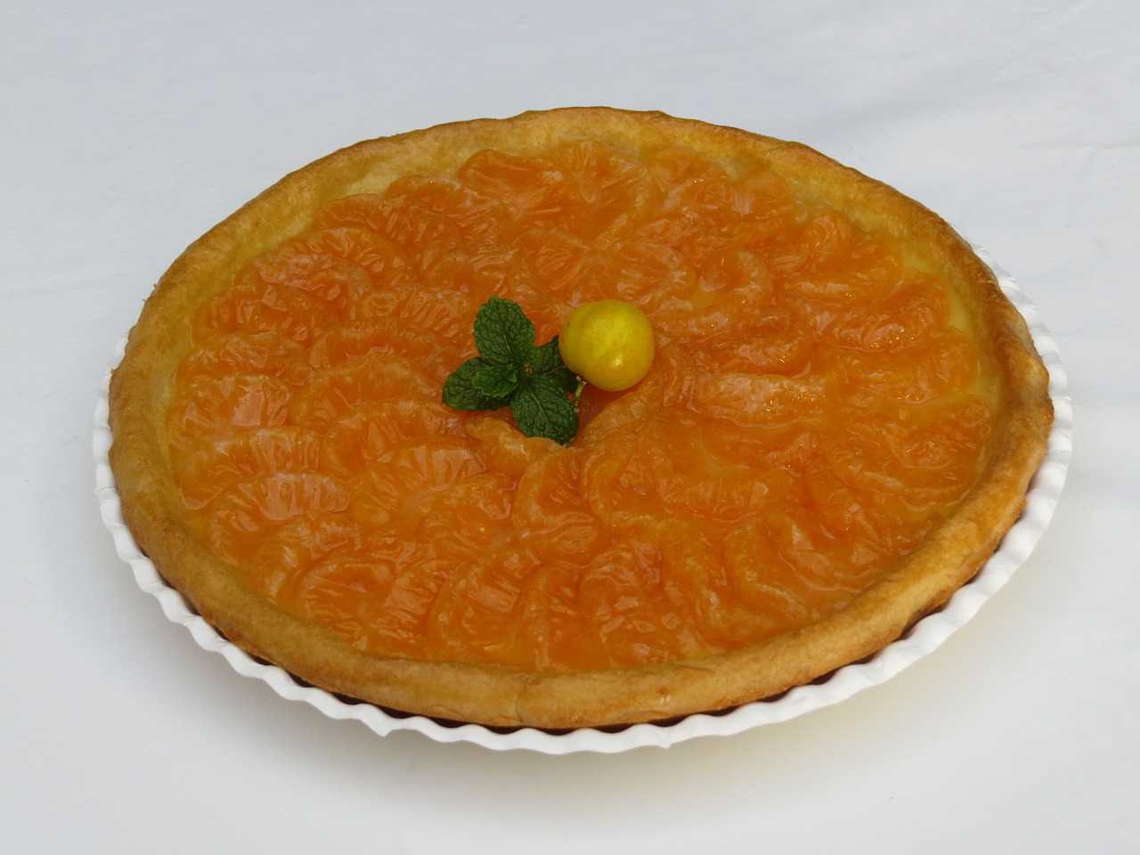 tangerine tart pastry tangerine free photo