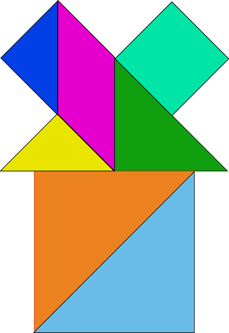 tangram puzzle chinese free photo