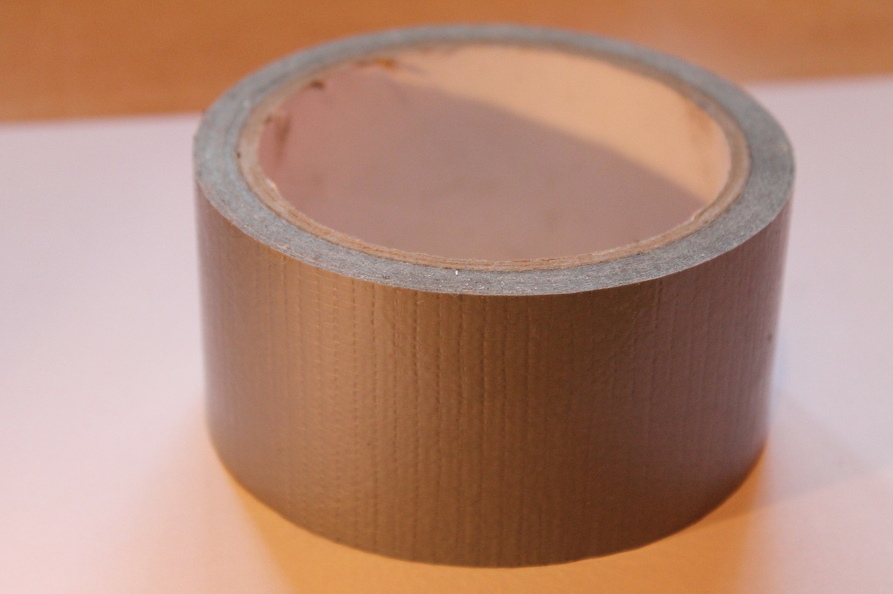tape cloth tape silver free photo