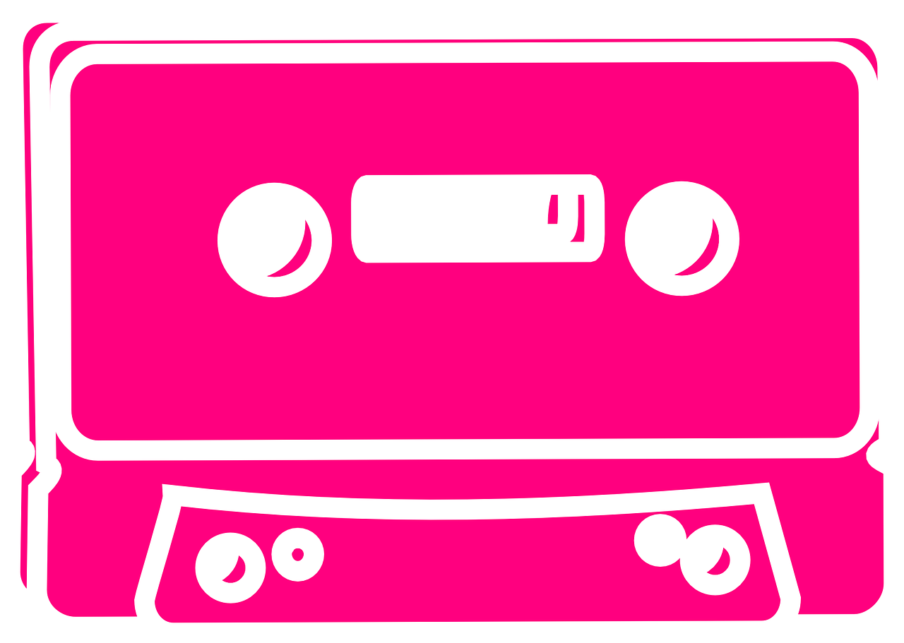 tape pink magnetic tape free photo