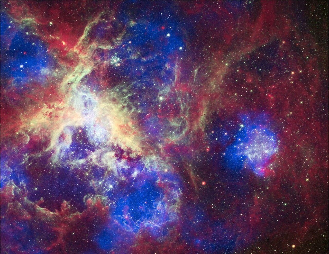 tarantula nebula 30 doradus ngc 2070 free photo