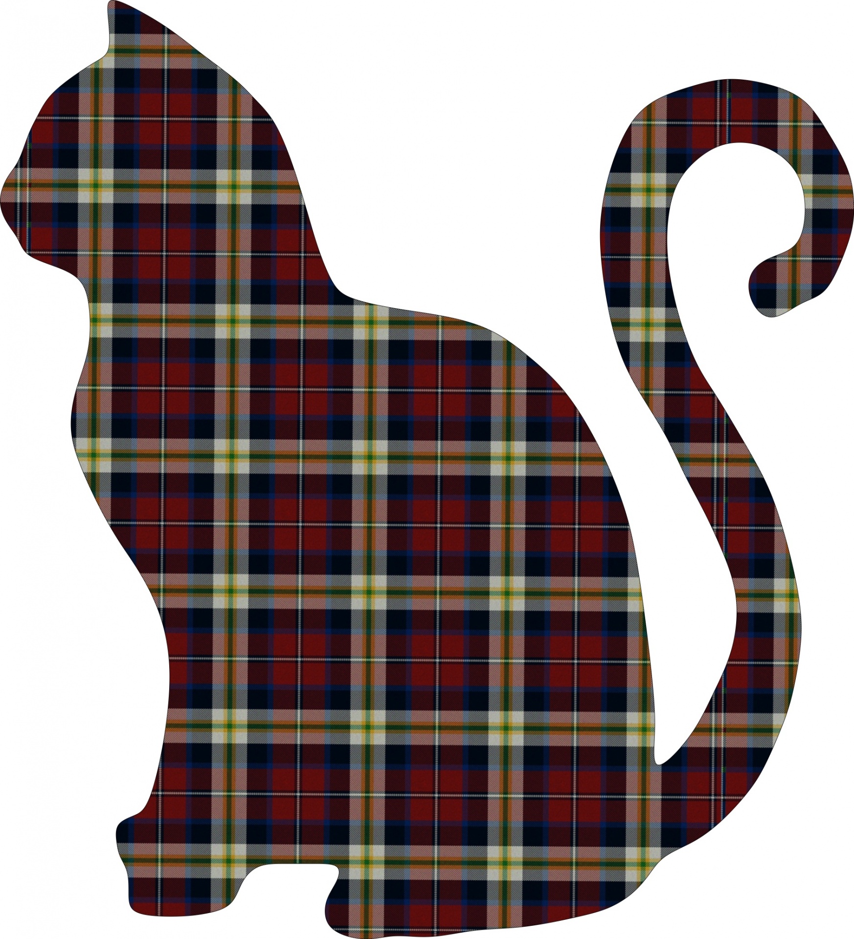 cat tartan pet free photo