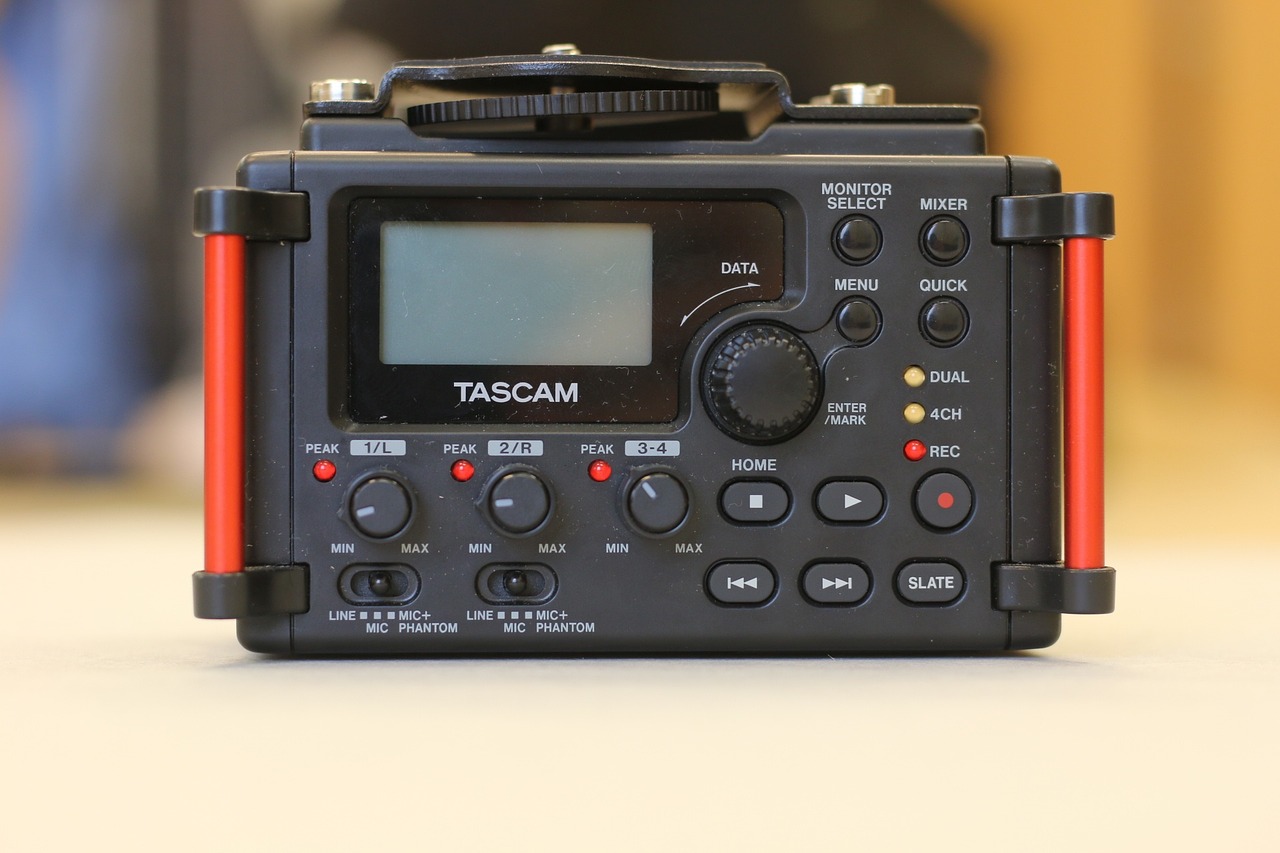 tascam dr-60d audio recorder sound free photo