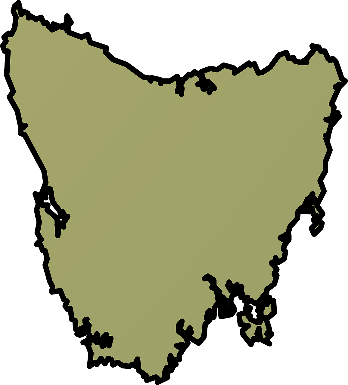 tasmania map australia free photo