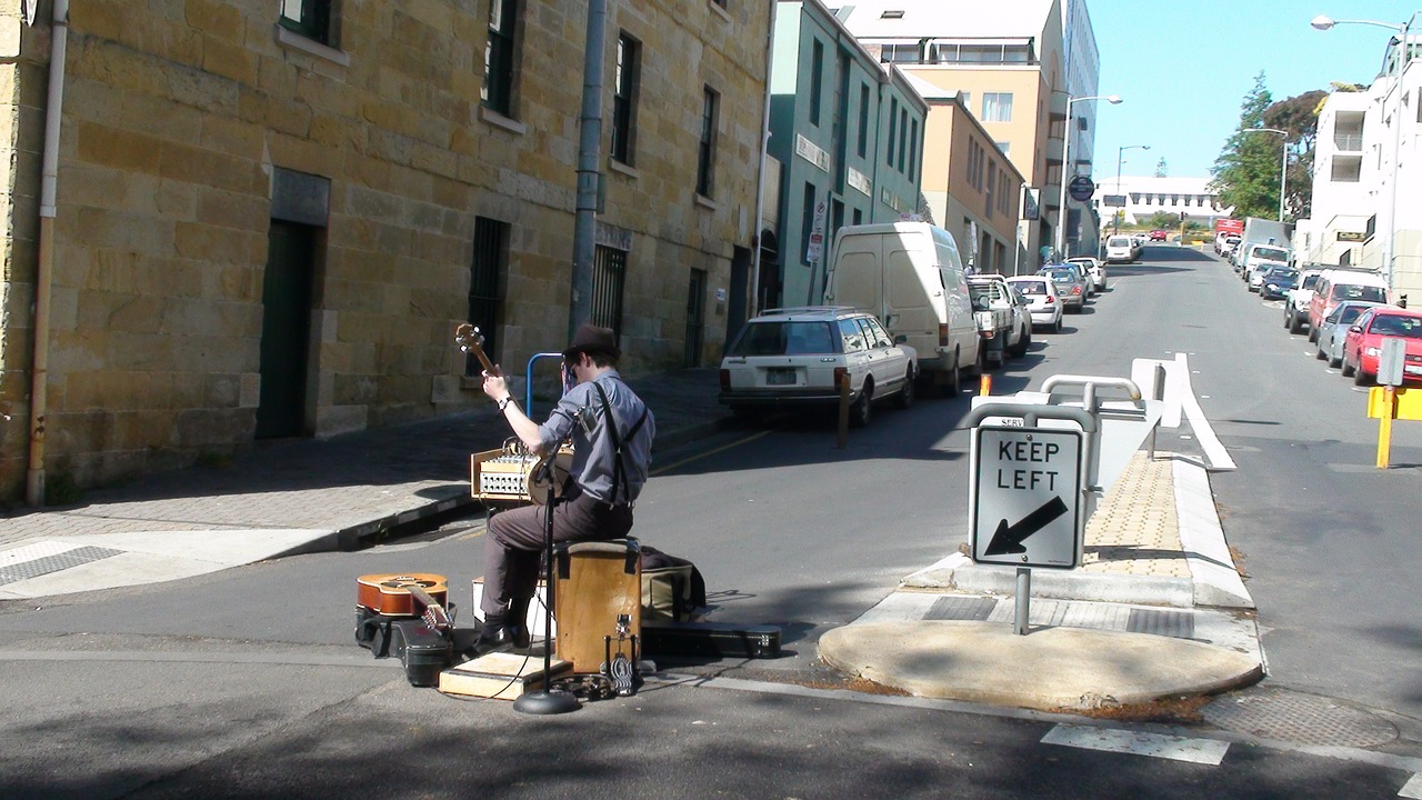 tasmania busker market free photo