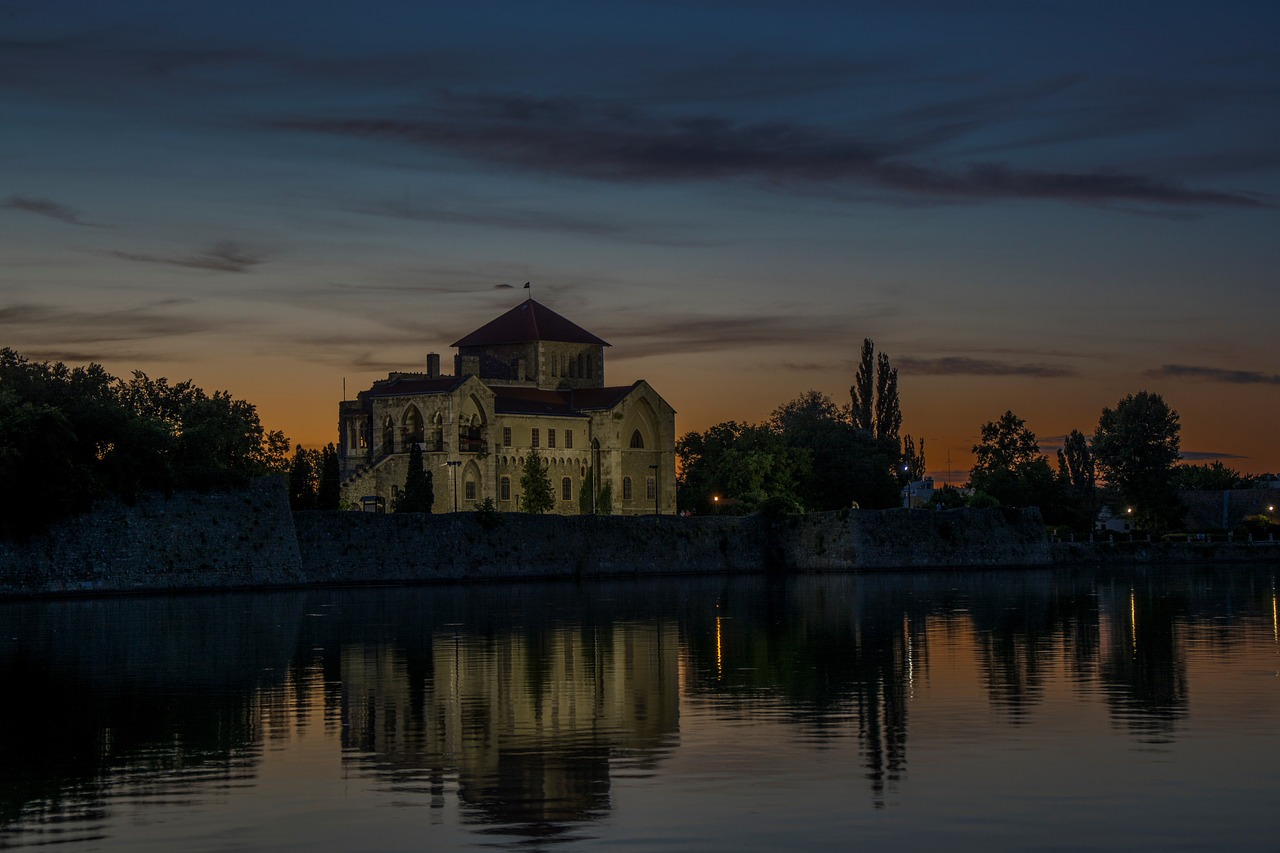 tata castle in the evening free photo