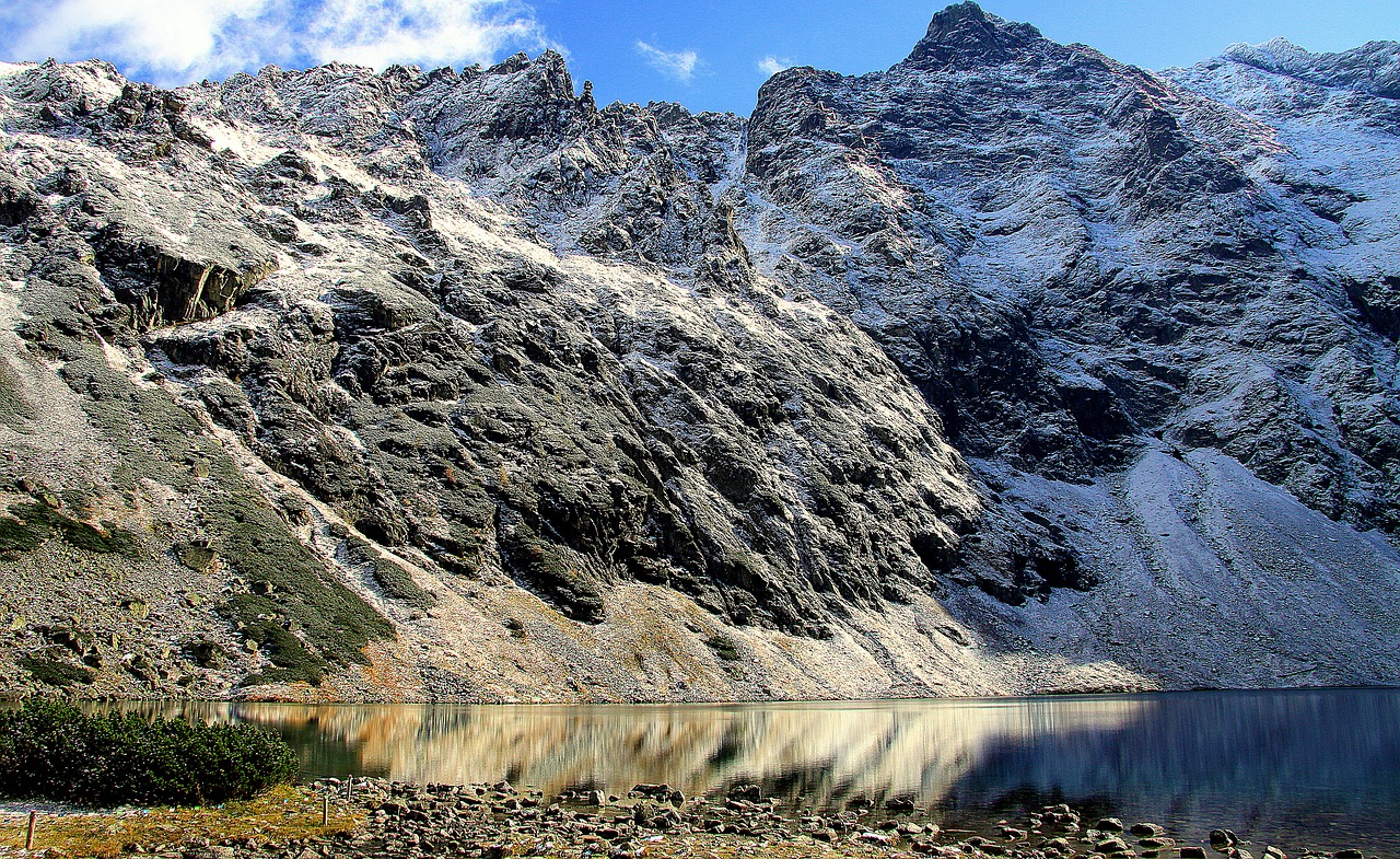 tatry mountains black pond free photo