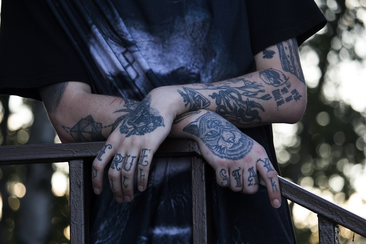 tattoo hands young free photo
