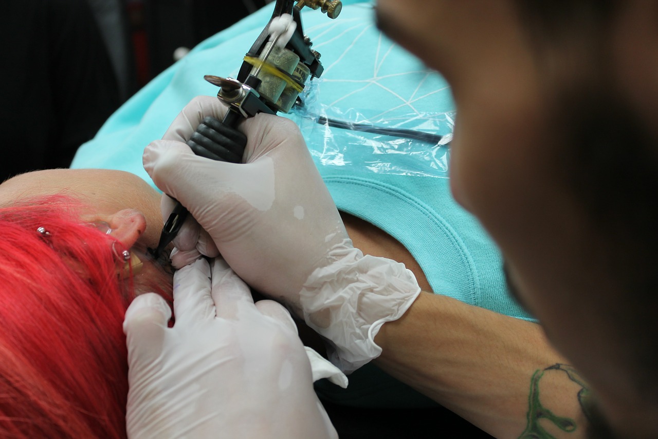 tattoo piercing woman free photo