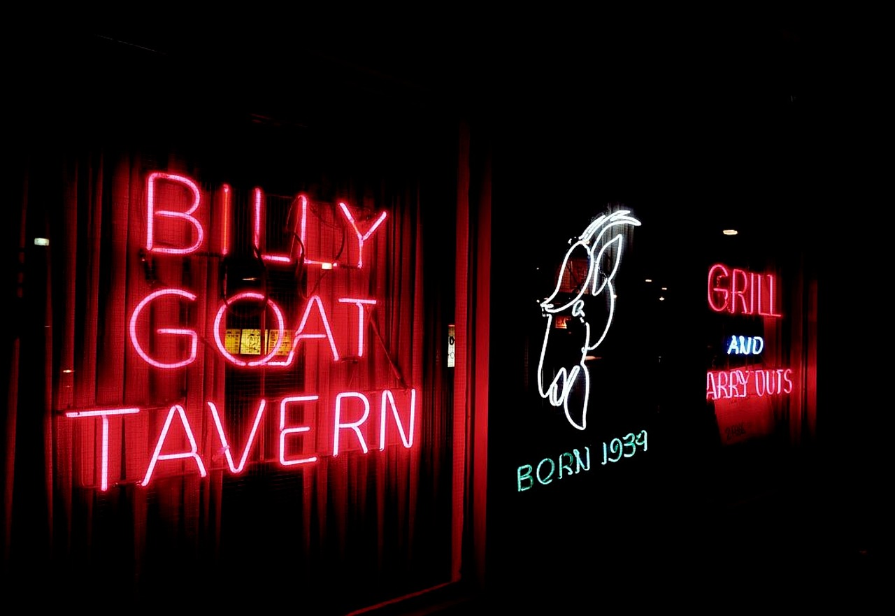 tavern barn night neon sign free photo