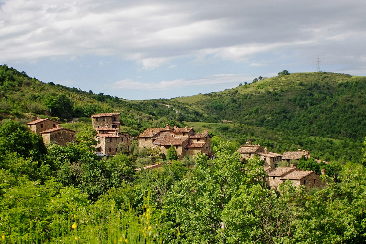 tavernelle medieval village perugia free photo