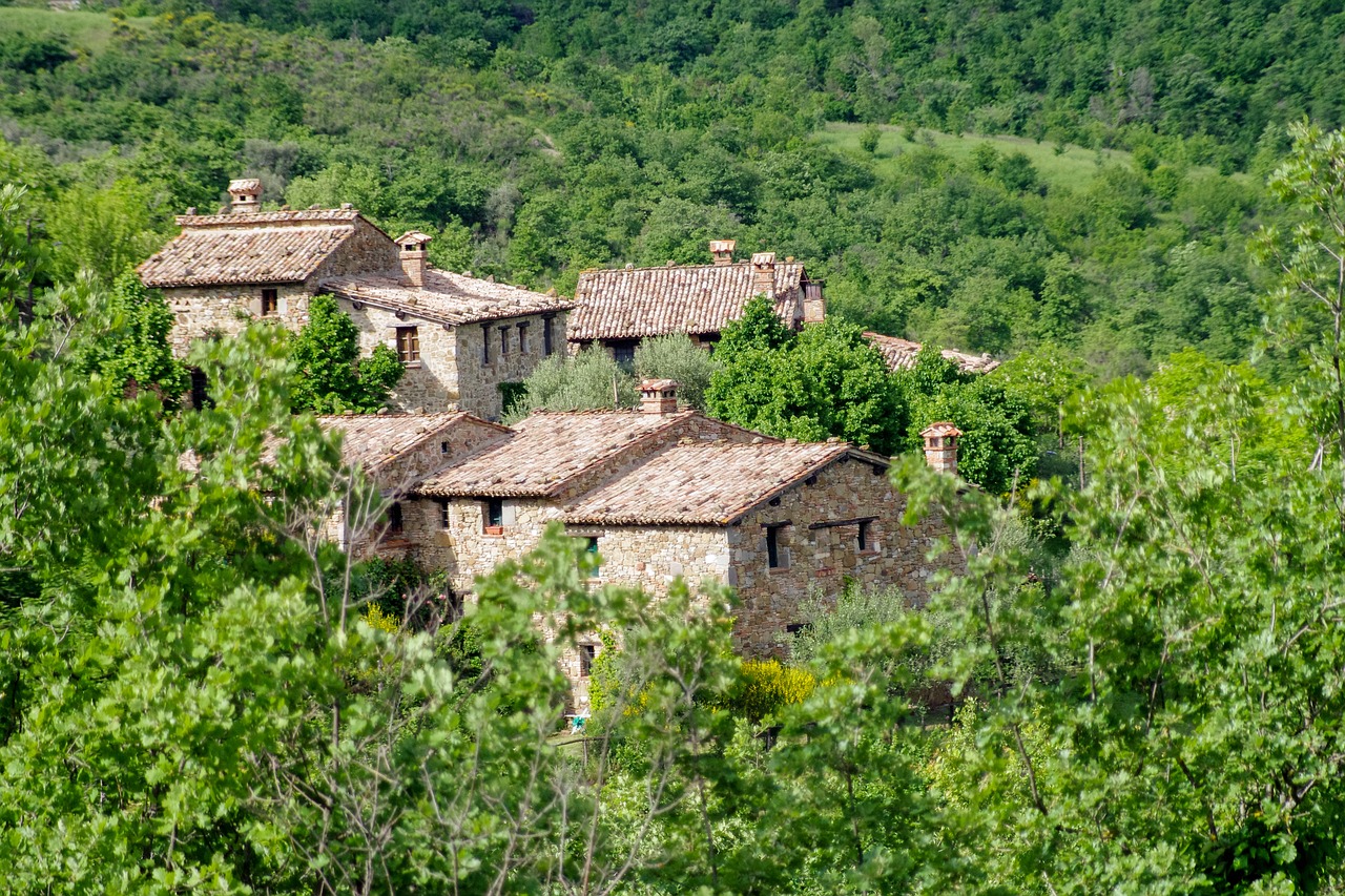 tavernelle medieval village perugia free photo