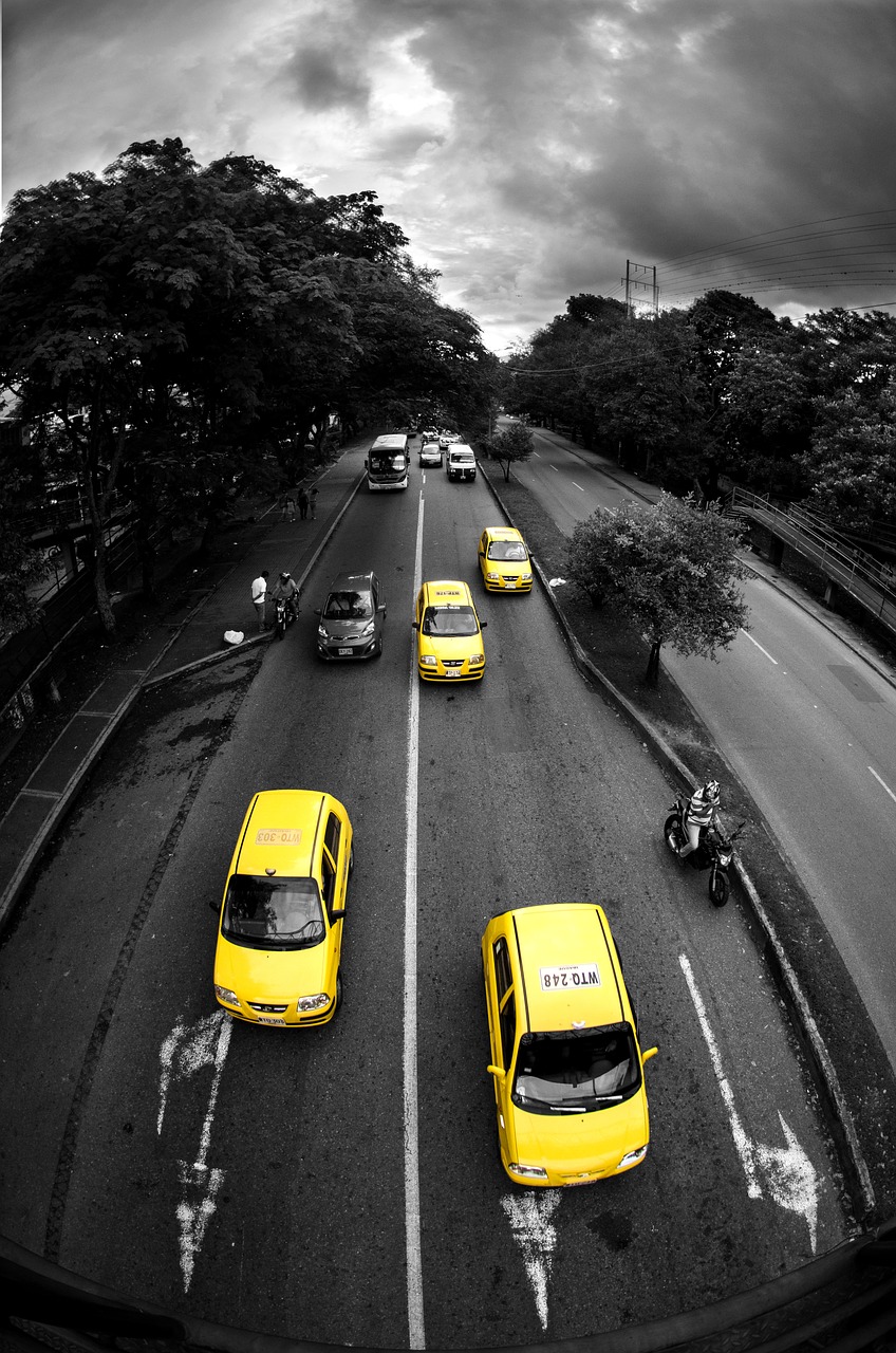 taxi traffic transport free photo