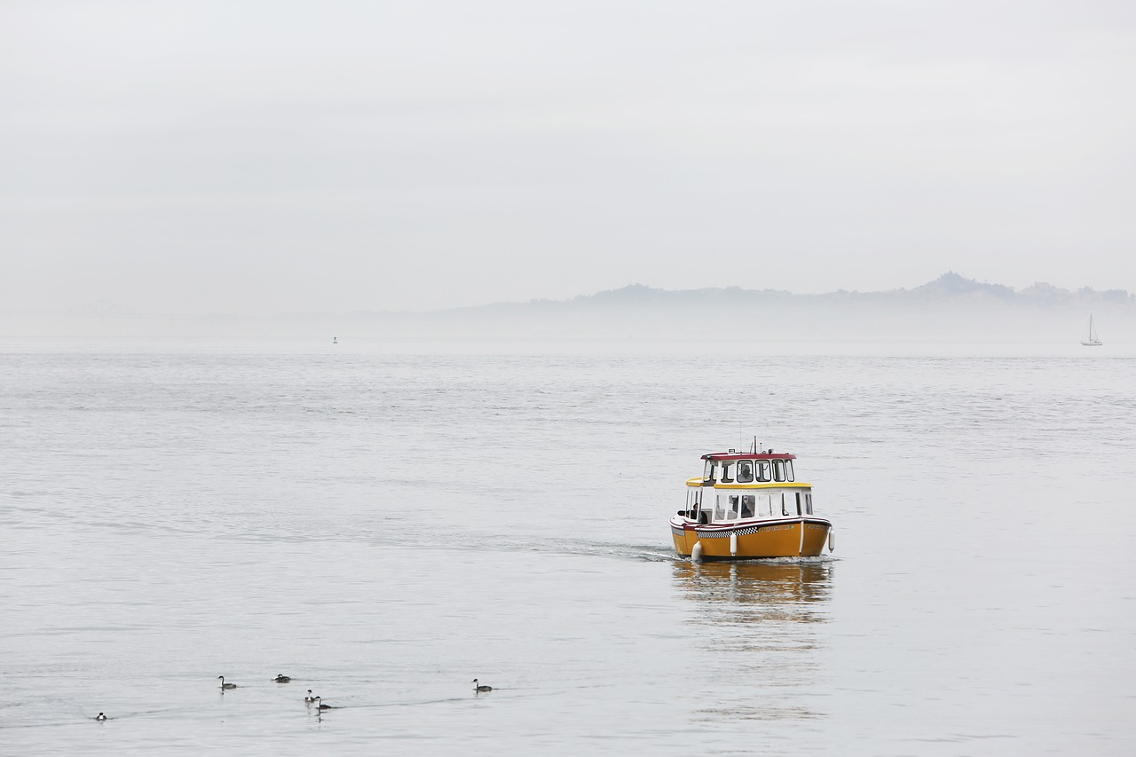 taxi boat ocean free photo