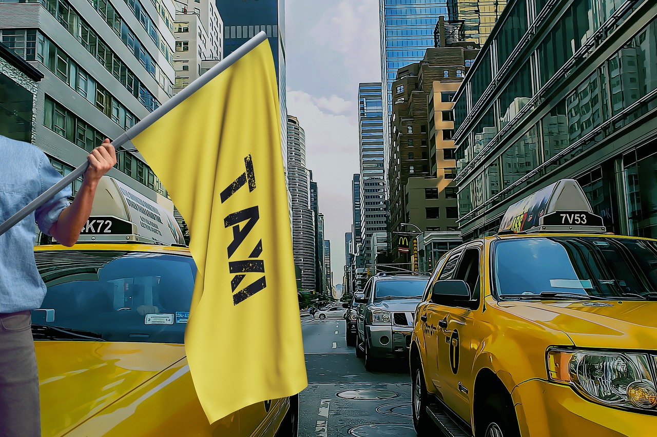 taxi  new york  nyc free photo