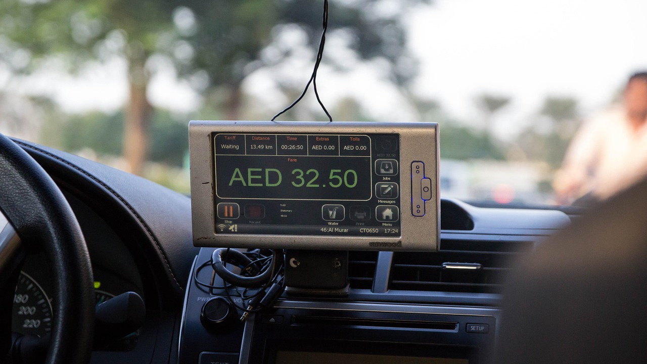 taxi taximeter display free photo