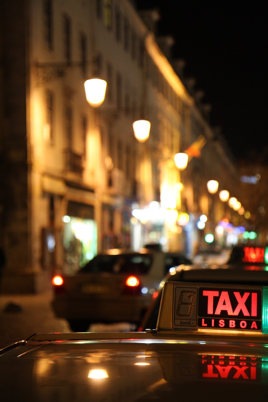 taxi portugal lisbon free photo
