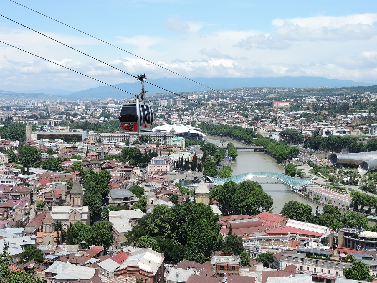 tbilisi ropeway georgia free photo