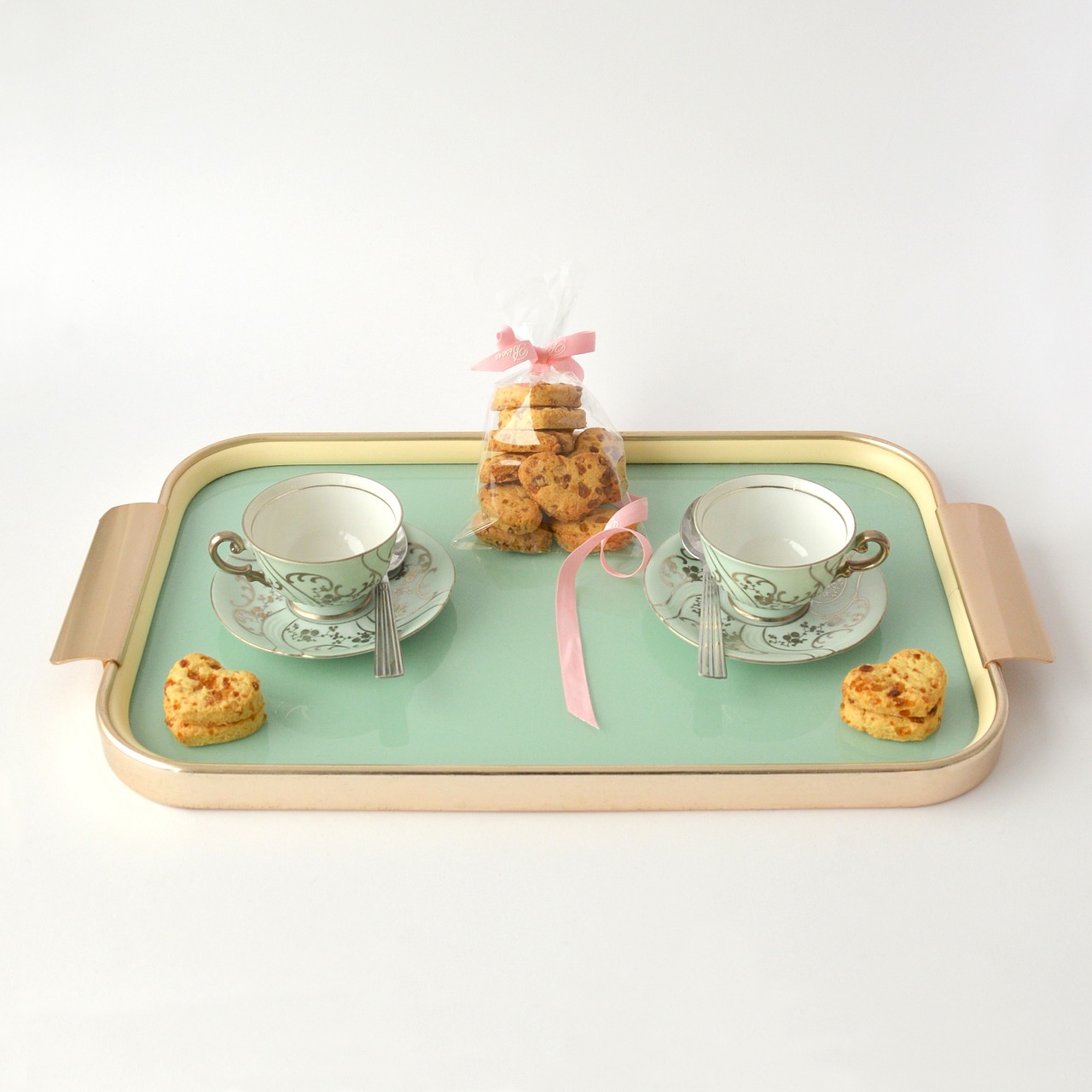 tea cookies tray free photo