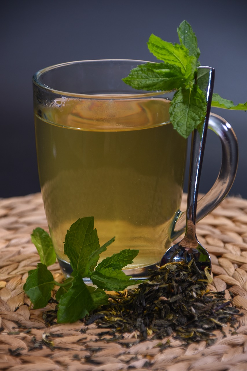 tea mint herbs free photo