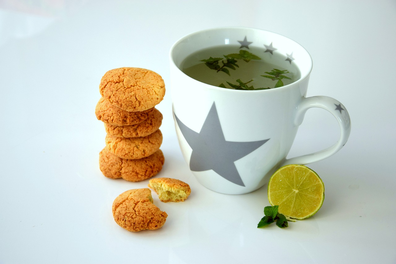 tea cookies food free photo