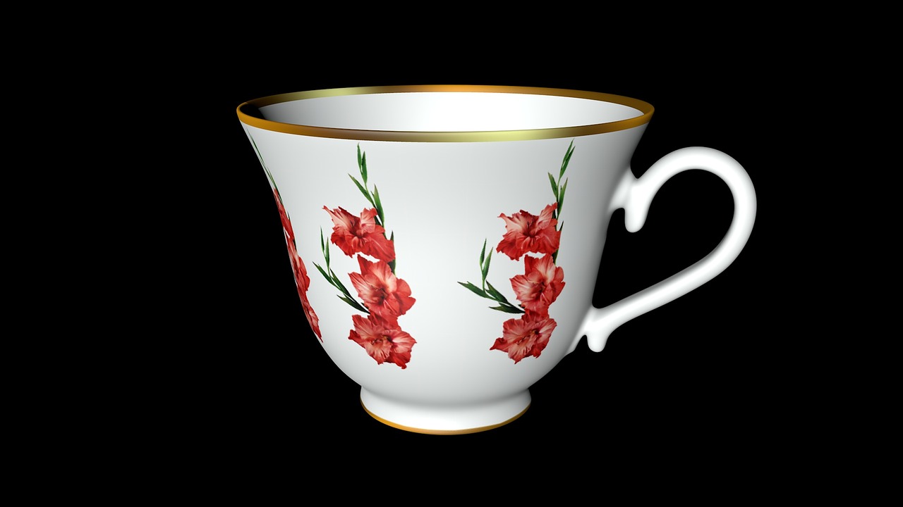 tea cup 3d free photo